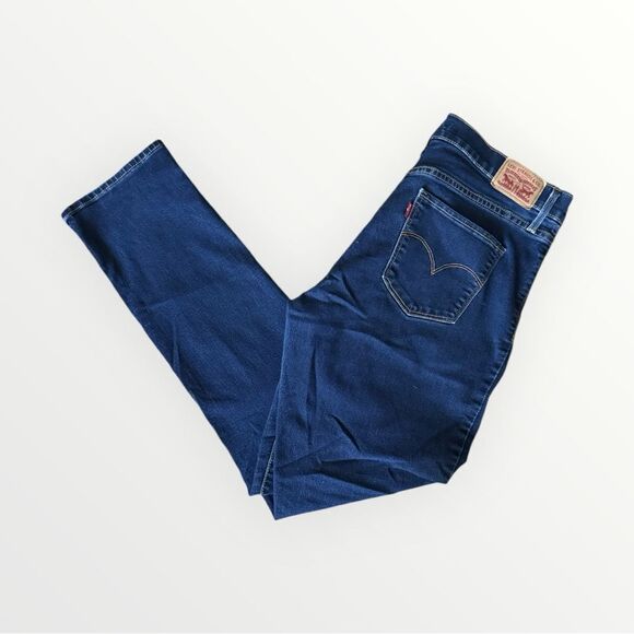 Levi’s Women’s 312 SHAPING SLIM Dark Wash Denim Jeans Sz  32x 30 - Picture 7 of 13